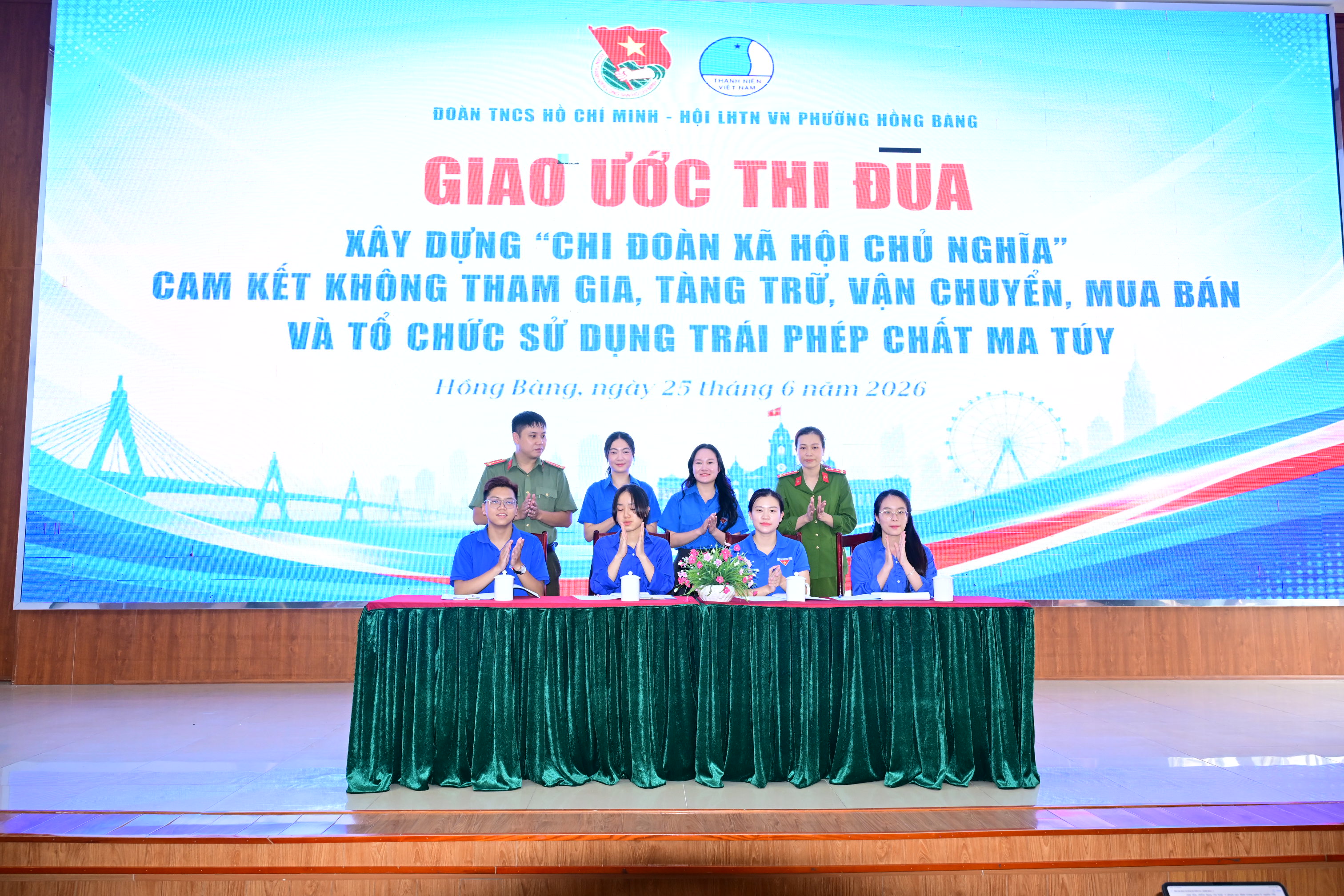 Công an phường Hồng Bàng: Chung tay cùng tổ chức Ngày hội Thanh niên Hồng Bàng đẩy lùi ma túy năm 2026